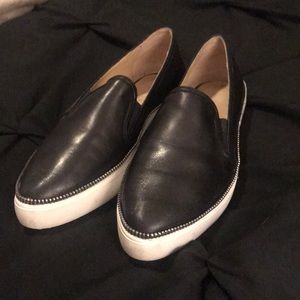 J/Slide Pointed Toe Slip On with Zipper Detail